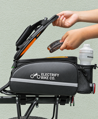 Electrify Bike Rear Rack Bag with Integrated Panniers