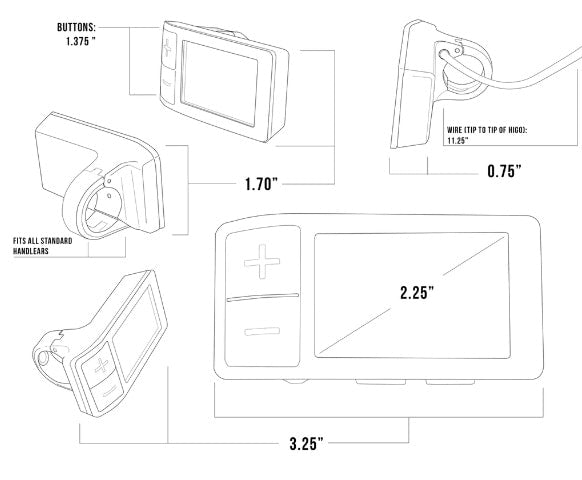 500C Color Display for Bafang Mid-drive Motors