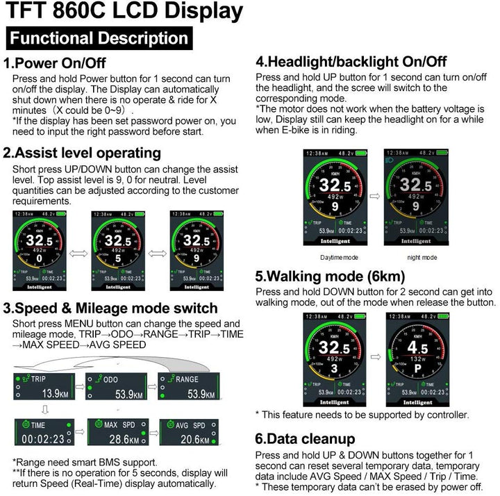 860C Color Display for Bafang Motors - Electrify Bike