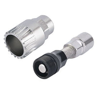 Threaded bottom bracket removal tool & crank puller