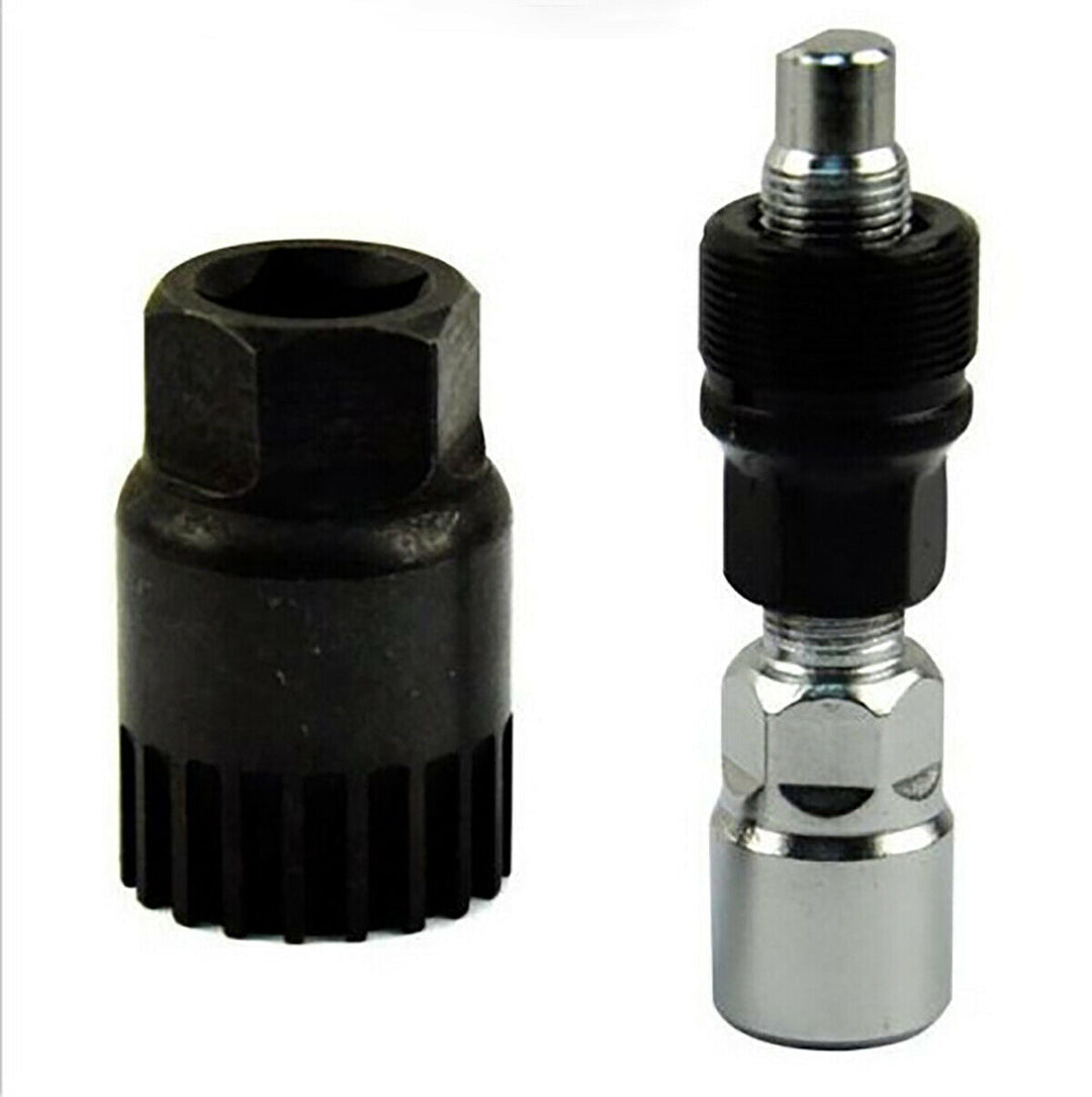 Threaded bottom bracket removal tool & crank puller