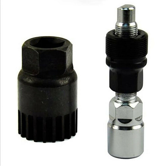 Threaded bottom bracket removal tool & crank puller